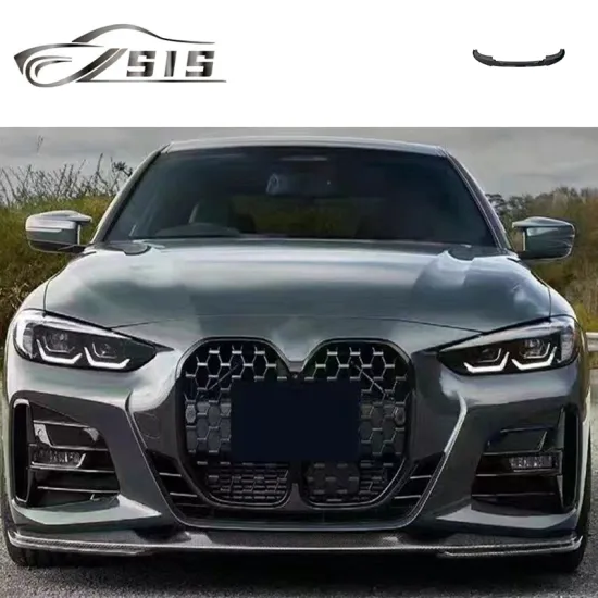 2020 BMW 4 Series G22 G23 3D Front Bumper Lips and Diffuser Bumpers Cover - G22 G23 Plastic Material Auto Spoiler Upgrade