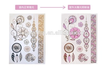 Dreamland Garden trans - color Metellic Tattoo Stickers water transfer foil temporary jewelry tattoo stickers for girl