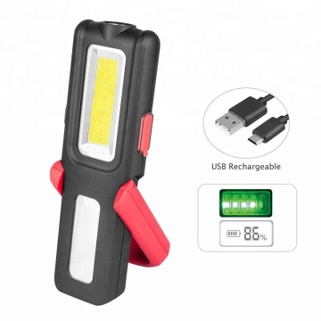 350 LUMENS Rechargeable COB LED Magnetic Flashlight for Car Repair & Workshop
