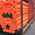 قطر 15-400 میلی متر نارنج PE HDPE میله های پلی اتیلن