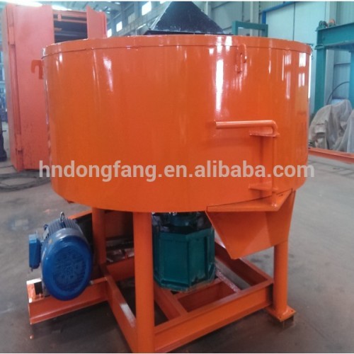 Wheel mixing machine for charcoal powder