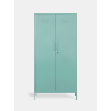 Metal Wardrobe Closet with Hanging Storage Solutions