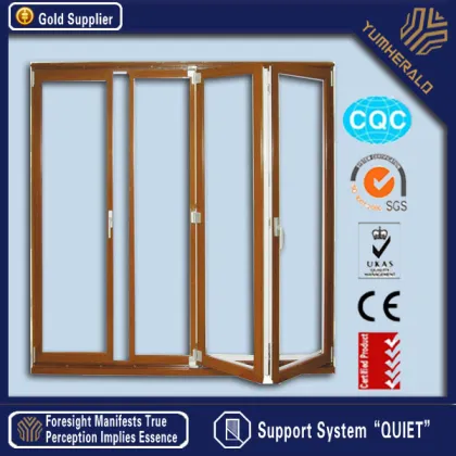 Custom aluminum clad wood folding doors