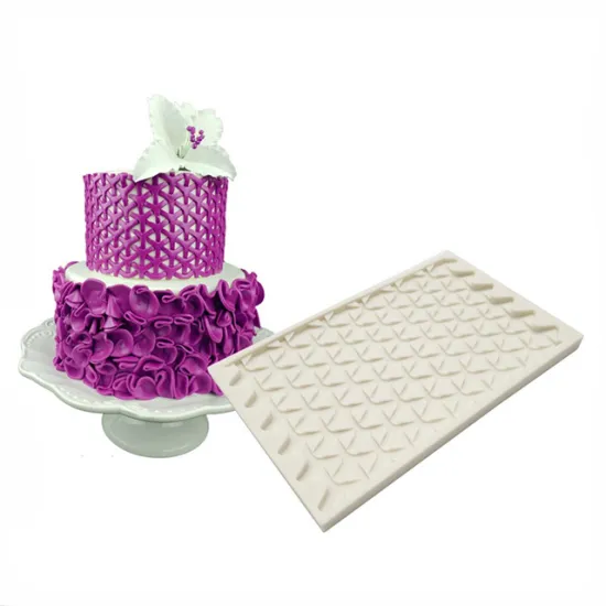 Lace Cross Pattern Cake Fondant Silicone Mold for Decoration