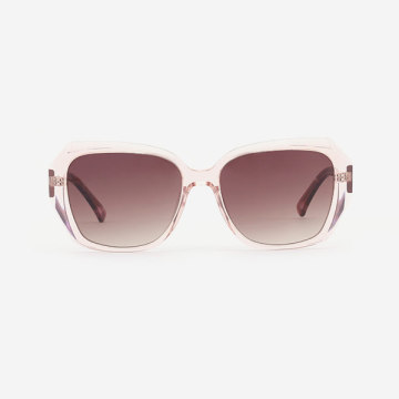 Angular Square bevel Acetate Women's Sunglasses