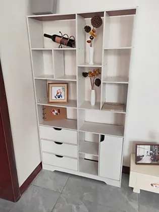 European Home Office Vintage Multi-functional Wood Bookcase