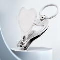 round Metal Bottle Opener Keychain with Laser Logo UV and Offset Printing Souvenir with Nail Clipper & UV Printing