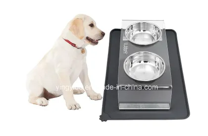 Elevated Acrylic Pet Feeder Dog Feeder Cat Feeder