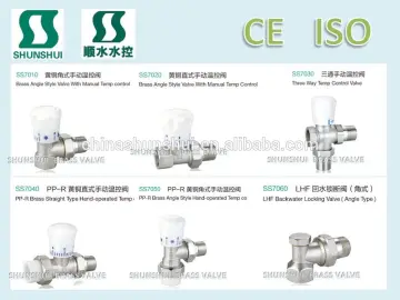 SS7090 radiator Brass thermostatic valve thermostatic control valve temparature controlled valve