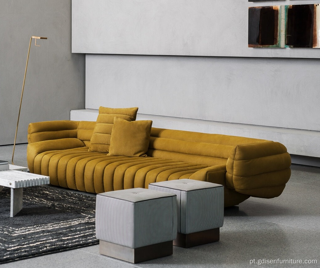 Sofá tátil de baxter para móveis de sala de estar