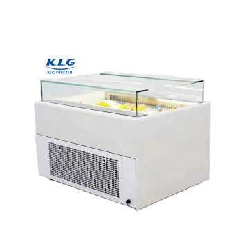 220V Large Space Vertical Cake Showcase with Intelligent Temperature Control and Glass Arc Design