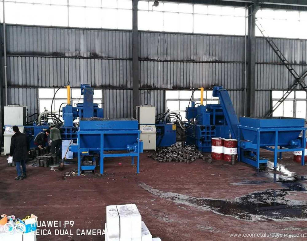 Steel Metal Filings Drilling Cuttings Briquette Machine