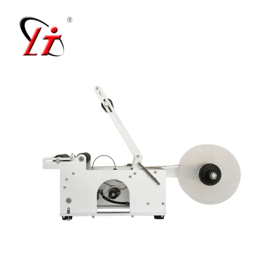 Lianteng LT-50 Semi-Automatic Round Wine Bottle Paper Sticker Labeling Machine for PET Bottles and Cans