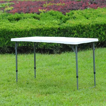 Easy handling outdoor plastic foldable picnic table