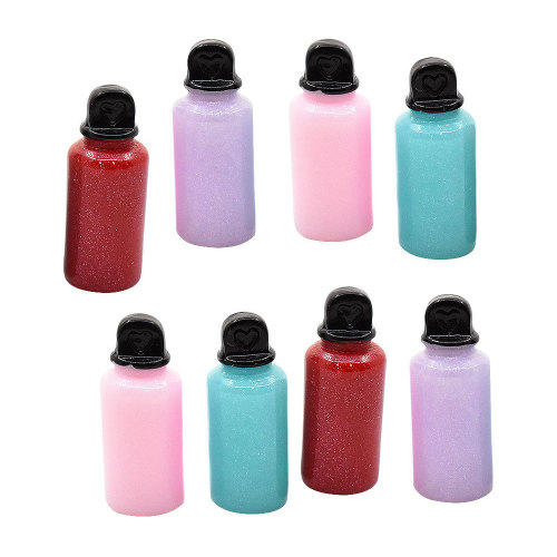 Artificial Water Bottle Resin Miniature Pendants Beads for DIY Key Chain Decoration Water Cup Doll House Toys