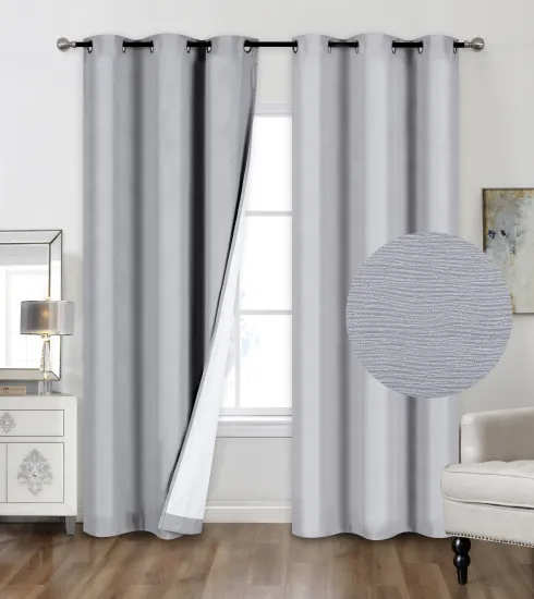 Dallas Living Room Blackout Curtains with 3-Pass Foam Back