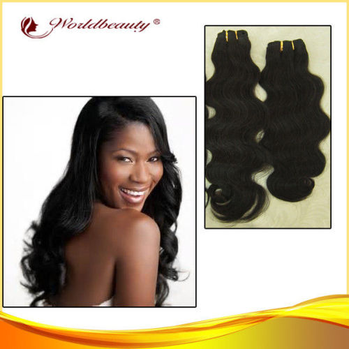 Shiny 16 Inch Indian Body Wave Human Hair Extensions Tangle Free