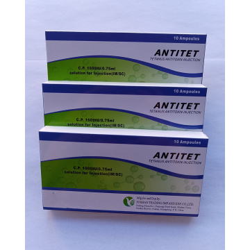 Solution antitoxine du tétanos 1500iu pour humain