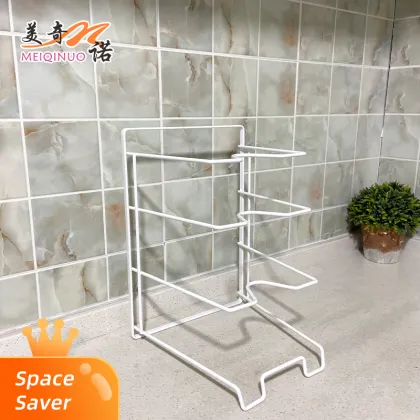 Multi layer pot lid cutting board rack