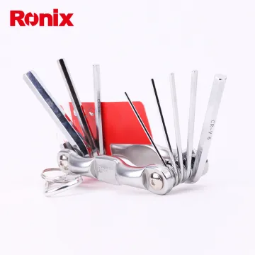 Ronix Mini Folding Screwdriver Hex Wrench Allen Key Set Model RH-2040