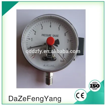 electric contact bar pressure gauge