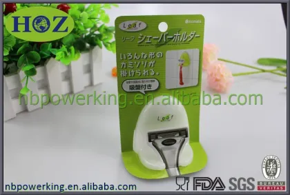 bathroom accessory InterDesign Plastic Suction Razor Holder