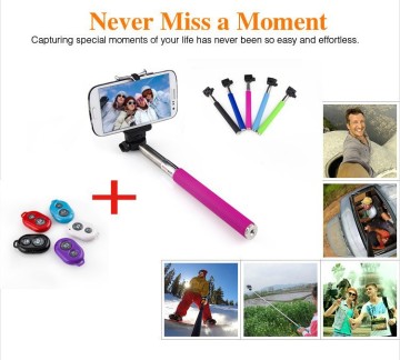 Extendable Handheld Wireless Monopod for iPhone Monopod