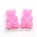 Heetste Gummy Bear Resin Cabochon Kralen Beeldjes Plaksteen Miniatuur voor Sieraden Accessoires Sleutelhanger Ornament