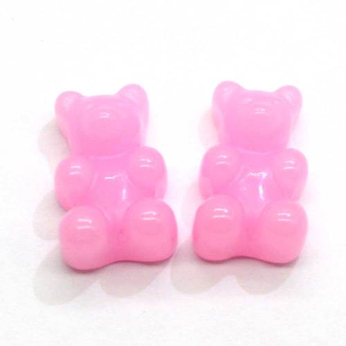 Le plus chaud ours gommeux résine Cabochon perles Figurines animales Flatback Miniature pour bijoux accessoires porte-clés ornement