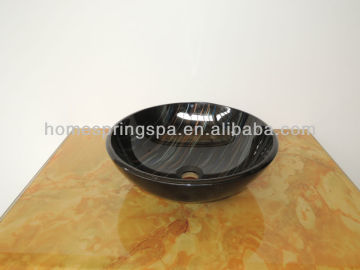 lavabo bathroom glass hand sink art with bench top