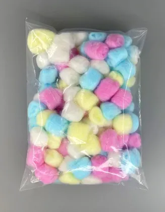 Customizable colored cotton balls