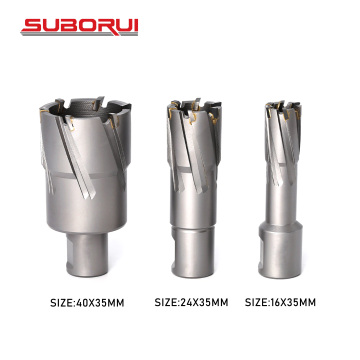 BORUI 40mm TCT Broca Annular Broach Hole Cutter for Magnetic Base Drills
