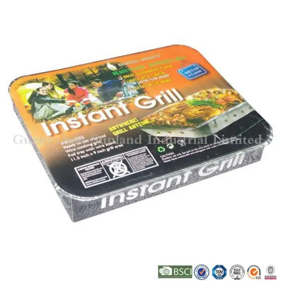 Custom brand disposable barbecue grill for wholesales