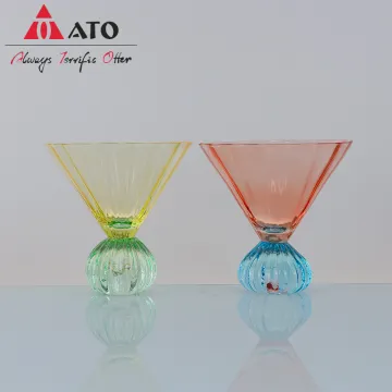 Vintage Retro Goblets Crystal Wine Glasses with Stem