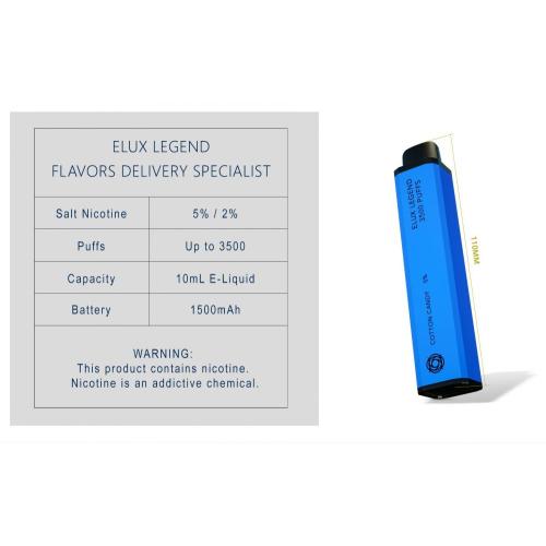 E-cigarette jetable 3500 Puff Vape Elux