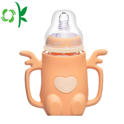 Silicone bé Feeding Bottle Bpa miễn phí bảo vệ tay áo