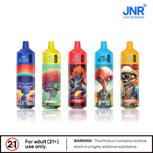 JNR Alien 10000Puffs Vape Sekali Pakai Mesh Coil Isi Ulang