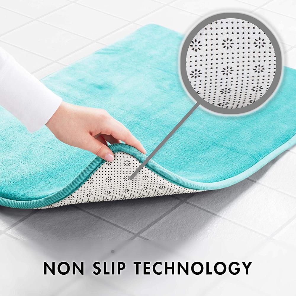 Memory Foam Bath Mat Gray