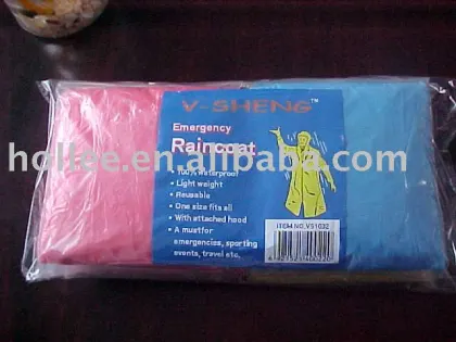 disposable emergency one-time poncho