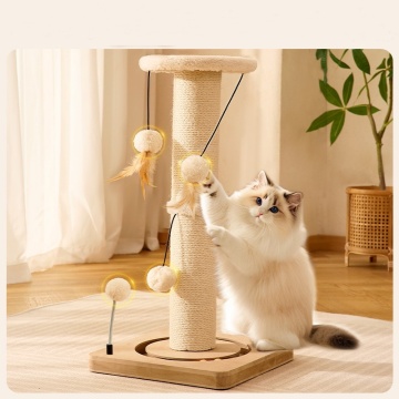 Durable Natural Sisal Cat Cat Tree - Hot Selling Interactive Cat Scratching Post