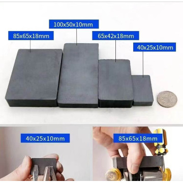 Aimant de ferrite en céramique à bloc permanent