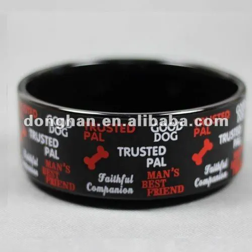 promotional round ceramic pet bowl