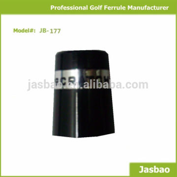 Golf Plastic Ferrule With Black Letters