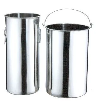 Tote pail for milk tea, s/s