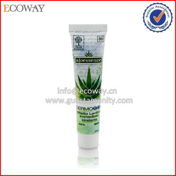 High class skin care cosmetic tube in green