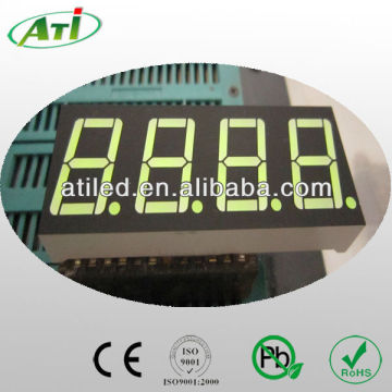 0.56 inch 7 segment led display 4 digit green color