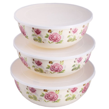 3PCS Enamel Mixing bowl 23/25/27cm