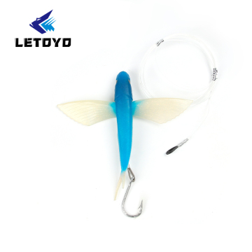 Letoyo Artificial Soft Seawater Tuna Fishing Baits - Fly Trolling Swim Lure