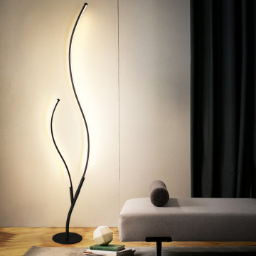 Lampu lantai LED Nordik sederhana moden untuk ruang tamu dan bilik tidur yang kreatif