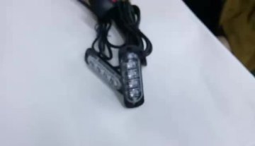 Super Thin 4 LED Car Grille Motorcycle Emergency Warning Safety Driving 11-26V DC Strobe Flashing Light Kits